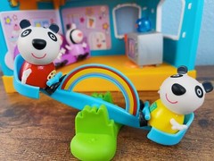 Brand New 1 rare Tandem bike & the panda twins (1 Pandora Panda & 1 Penny Panda)