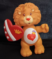 Vintage Kenner 1980s Care Bears Cousins Poseable – Brave Heart Lion w/ Shield