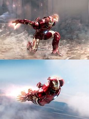 Marvel Avengers Iron Man Mark 3 MK3 Ironman LED Light Figure 1:10 Model Z.D Toys