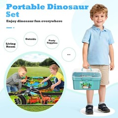 Dinosaur Toys for 3 4 5 Year Old Boys Gifts, 25 Pieces Dinosaurs Toys for 3-5…