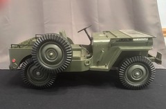 VINTAGE 1964 ORIGINAL GI JOE JEEP 7000 w/TRAILER/SEARCH LIGHT/RECOILESS CANNON