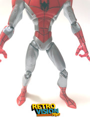 Spider-Man Animated Series Red/Silver Glider Spider Charged(2008, Hasbro) Figure