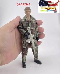 1/12 Camouflage Uniform Army Combat Suit FOR 6″ Figure Nota Mezco MixMax ❶USA❶