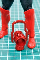 Custom Large Red Power Battery for 6in. figure 1:12 metallic lantern
