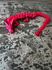 3D Printed Crystal Dragon Office Desktop Fish Tank Fidget Toys Stuffer Gift
