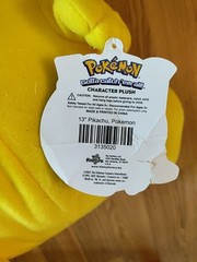 NWT Official Licensed Pokemon Pikachu Plush Stuffed Toy Large 13″ Authentic New