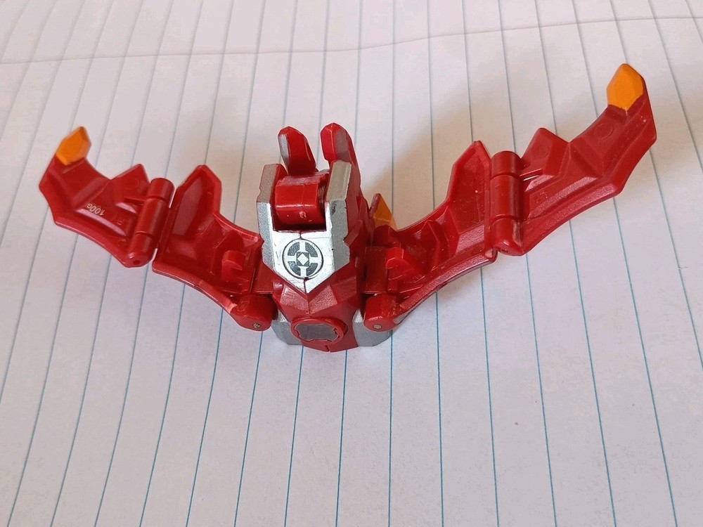 Bakugan Nukix Red Silver Battle Gear Gundalian Invaders (No Card)