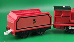 Trackmaster Thomas & Friends “James” Motorized Train Tomy Britt Allcroft 1994