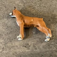 PAPO Dog and Cat Companions Boxer Toy Figure, Brown/White (54019)