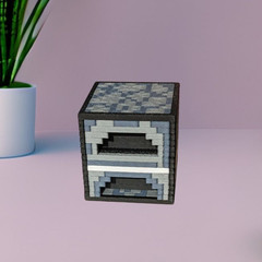 Pixel Blocks, Grass, Bricks, TNT, Chest, Cauldron, Furnace, 3D Printed
