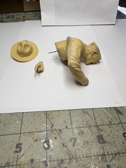 R. Lee Ermey ( “The Gunny”) Military Bust Figurine on Wood Base