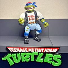 1991 Vintage TMNT Classic Rocker Leonardo Figure Teenage Mutant Turtles