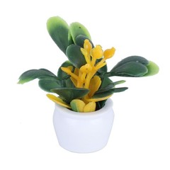 4 Pcs Mini Simulation Pot Plants Set Artificial Potted Plants Set with
