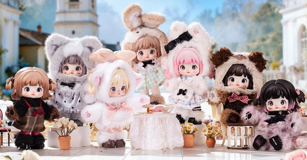 6Pcs Nommi Forest Kingdom Animal 9.8″ Plush Pendants Action Figure Gift In Stock