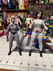 1/12 female one piece body suits , marvel legends, mezco type bodys