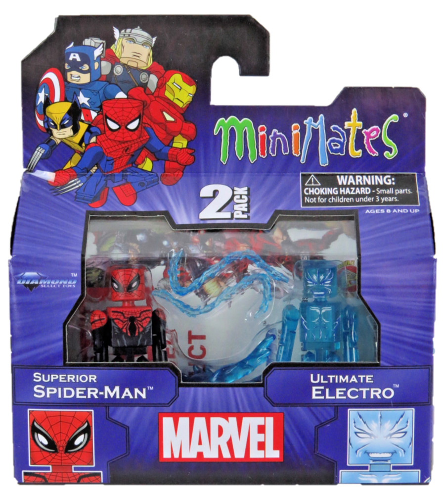 Minimates Marvel Superior Spider-Man & Ultimate Electro Wave 17 ToysRUs BNISB
