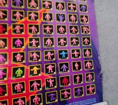 Original 1985 M.U.S.C.L.E. Muscle Men Poster – Vintage Mattel Figure List 23×35