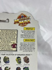 1993 Bluebird Toys Mighty Max Shrunken Heads Raptile and Brain Face