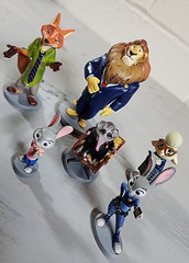 Disney Zootopia Lot of 6 Cake Topper Toy Figures Zootropolis Judy Nick Mayor