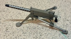 1964 Hasbro Gi Joe Army Soldier .50 Caliber Machine Gun Set Sandbags Ammo Box