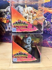 SET OF THREE INHUMANOIDS CUSTOM VINYL TOYS TARBUS IN PACKAGE BY TOY DE JOUR