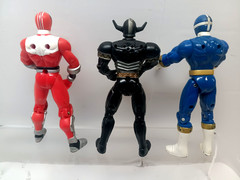 Power Rangers Action Figures Lot Of 4 Mixed Themes Eras 6″
