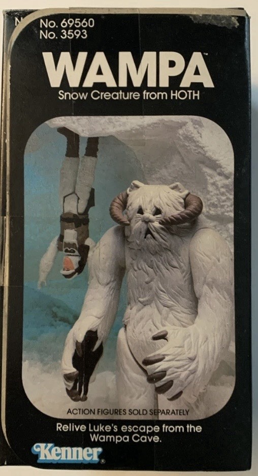 1981 kenner star wars hoth wampa never been Open Top Not Sealed Side Is Tape