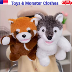 Animal Hand Puppet Plush Toy Soft Stuffed Doll Kids Gift Husky Fox Bear