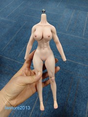 YM507 1/6 Female Body Makeup Pale Skin Large Breast Muscle Girl 12″ Figure Toys