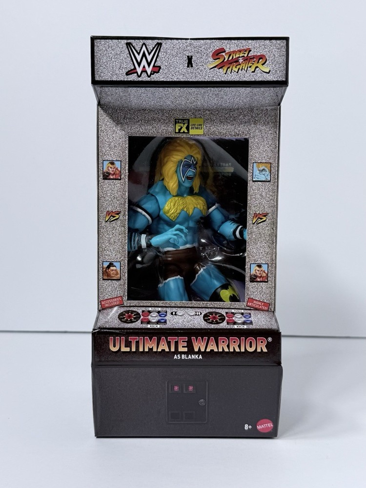 WWE Elite Collection Street Fighter Series 3 ULTIMATE WARRIOR as BLANKA Figure