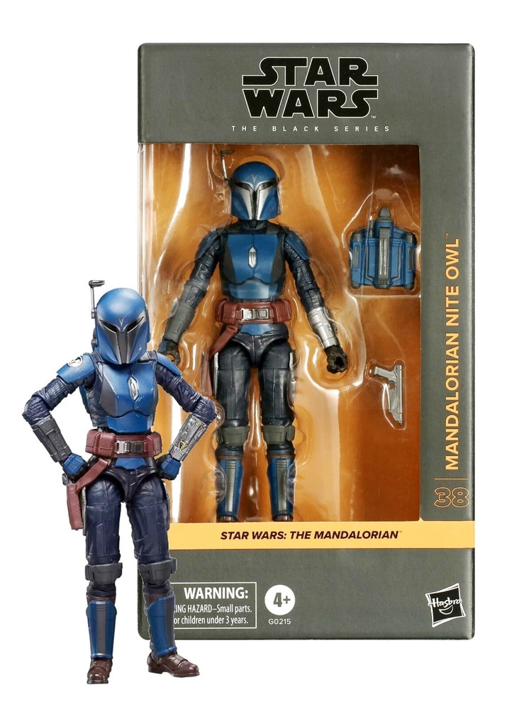 Star Wars The Black Series: Mandalorian Nite Owl 6″ Figure The Mandalorian NIB