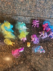 Subtract One The Pink W/yellow Hair Little Pony Lot Of 13 Now 12 & Plastic Horse