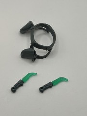 GIJoe Classified Series DIRE Night Creeper Tactical Belt & Knives – 1/12 Scale