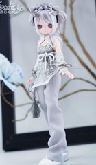 Pre-Sale Forgotten City Silvery Snake 6.8In Bjd Dressable Action Figure Gift