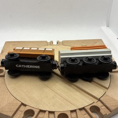 Thomas the Train Catherine Tank Engine Wooden Railway & Tender VTG 1999 Allcroft