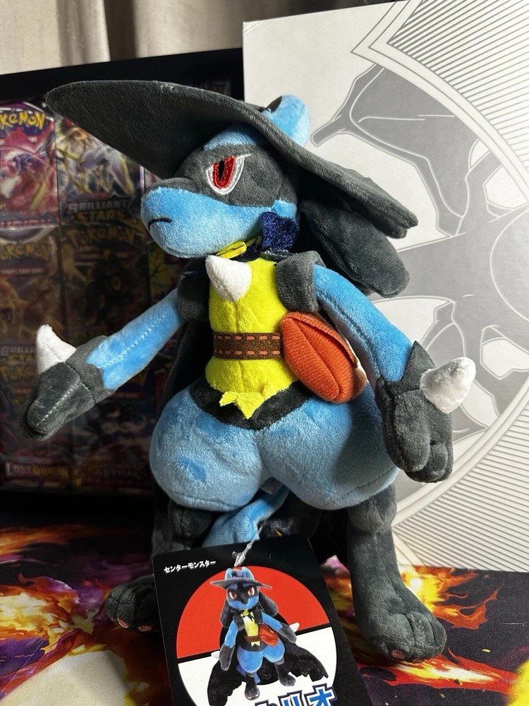 Pokemon Detective Lucario Plush Soft Toy 28cm Brand New