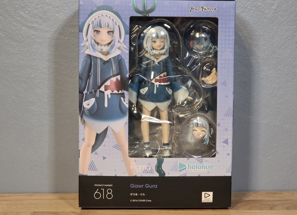 Max Factory Figma Hololive Production Gawr Gura Figure Japan NEW