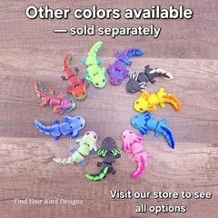 Mini Axolotl 3D Printed Articulated Flexi Fidget Desk Pet Toy 2.5 Inch