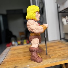 12″ Stylized He-Man Inspired 3D Printed Figure – Custom Art Toy Collectible