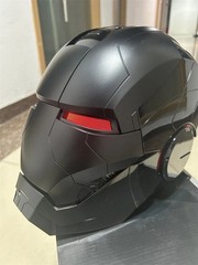 Autoking Iron Man Matte Black MK5 Helmet 1:1 Wearable Voice-control Mask Props