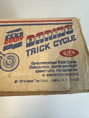 DERRY DARING TRICK CYCLE EVEL KNIEVEL IDEAL 1974 BOX ONLY