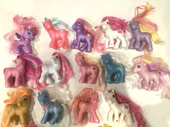 Lot of 14 – My Little Pony MLP – 3″ & 4″ + 9 Other Various Figures + Backpack