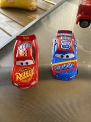Cars Movie Figure Lot Of 10 Mixed PreOwned Played With See Photos