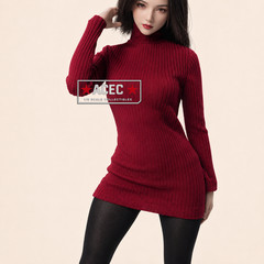 1/6 Ribbed Sweater Dress Tights Set For 12″ PHICEN WORLDBOX Curvy Female Figure