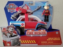 New Exclusive Spin Master Nickelodeon Paw Patrol Ryder Figure & Fire Rescue ATV