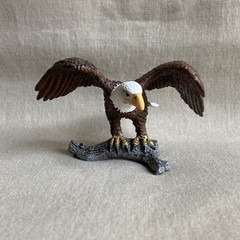 Schleich Bald Eagle Wings Spread On Branch 14780 Wildlife Realistic Bird Animal