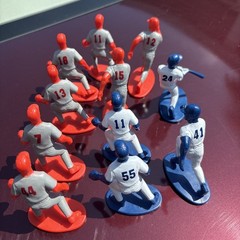 🌹2005 KASKEY KIDS BASEBALL GUYS LOT 11 BLUE & RED Figures.