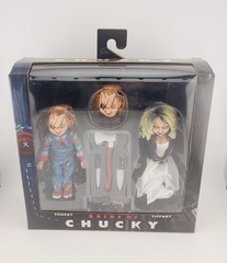 BRIDE OF CHUCKY Chucky & Tiffany 2 Pack 5″ Figure Set NEW NECA HORROR !!!