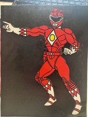 Vintage Power Rangers Die Cut Jason Red Ranger Likely Cereal Box See Pics 4×5.5