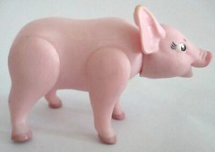 2006 Babe Pink Pig Poseable 4″ Figure Paramount Pictures